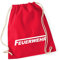 Huuraa Gymbag Feuerwehr Geschenk 12 Liter Classic Red Baumwolle Feuerwehr Geschenkidee