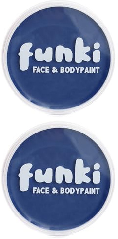Lot de 2 peintures à l'huile bleue pour le visage et le corps – Parfait pour une variété d'événements déguisés