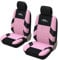 AUTOYOUTH Autositzbezüge für Vordersitze Universal Fit Komplettset Autositzschoner Reifenschienen Autositzzubehör, Rosa