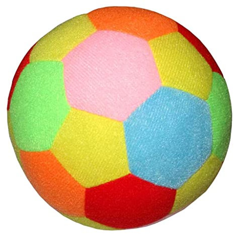 zalati Weicher Fußball Baumwolle Plüsch Indoor Outdoor Spielzeug - Mehrfarbig, 9,5 cm