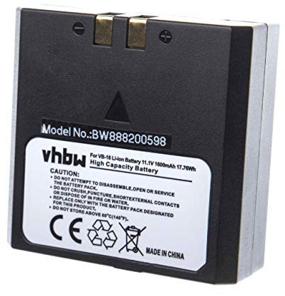 vhbw Akku Ersatz für Flashpoint FPLFSMZLRB für Blitzgerät, Kamera-Blitz (1600mAh, 11,1V, Li-Ion)