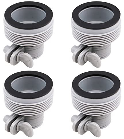 WANGCL Kit de adaptadores de conversión de manguera para actualizar bombas de filtro y sistema de agua salada de 1.25 a 1.5 pulgadas tipo adaptadores de manguera para piscina Intex (paquete de 4)