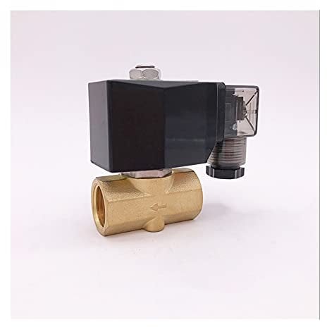 TANGJIANCHENG Normalerweise geschlossenes Messing, kleines Gas, 2-Wege-Wasser, direkt wirkendes Magnetventil, 3 8 Zoll, 24 VDC, 3 mm 4 mm 5 mm 6 mm 8 mm, Dichtungen (Spezifikation: 4 mm, Spannung: