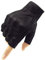 Harssidanzar Herren Vollfinger Ziegenleder Touchscreen Motorrad Fingerlose Handschuhe GM037EU,Schwarz,Größe XS