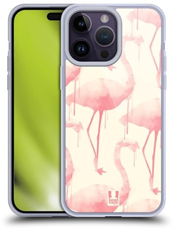 Head Case Designs Gocce Rosa Favolosi Fenicotteri Custodia in Gel [Protezione di Grado Militare] Compatibile con Apple iPhone 14 PRO Max E Compatibile con MagSafe