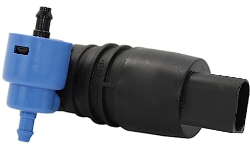 BIAREN Pompe de lave-glace avant double sortie pour Volkswagen VW T5 T6 Transporter Caddy Golf Polo Passat Tiguan A3 A4 A5 A6 Q3 Q5 Skoda Octavia Suberb Fabia Seat Leon Ibiza Altea 1J6955651