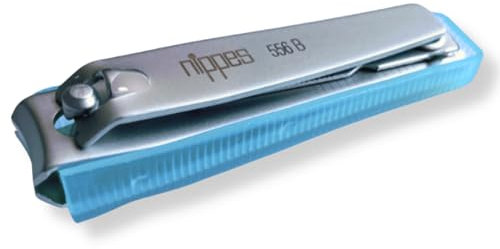 nippes Nagelknipser für Fuß- und Fingernägel | Mit Nagelfang | 6 cm | Fußnagel Knipser | Nagelpflege Knipser | Nagelknipser | Erleichtert das Kürzen von starken und festen Nägeln | Blau