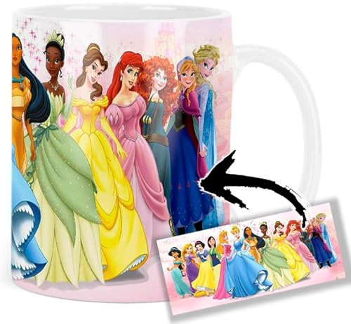 Belle Ariel Jasmine Pocahontas Cinderella Snow White Tasse Keramikbecher Mug AAA