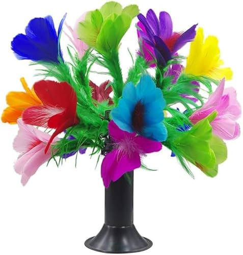 MOMOMAGE Leere Röhre zu Blume Zaubertricks Feder Blumenstrauß erscheint im Fass für Magier Magier Magie Requisiten Bühne Illusionen Magic Gimmicks