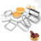 Guowall Cercle à Tarte Anneau à Tarte de PâTisserie, Acier Inoxydable, 8 Pièces