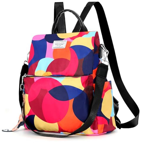 TAN.TOMI Rucksack Damen Klein, Rucksäcke Elegant Modern Wasserdicht City Rucksack 2 in 1, Rucksackhandtaschen Schulrucksack Backpack Tagesrucksack für Reise Einkauf Arbeit