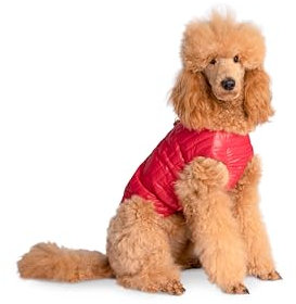 Selente Paw Parade wasserfester Hundemantel/Regenjacke/Wintermantel für kleine und mittlere Hunde mit Fleecefutter (Made in EU), Himbeer, Gr. 5