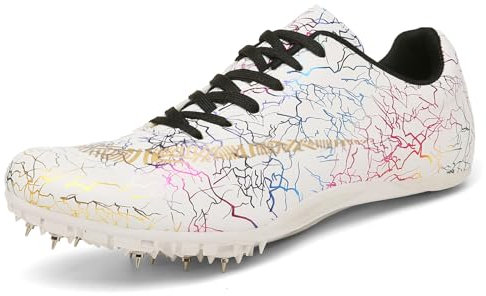 Blissbuilt Hombre y Mujer Zapatillas de Clavos,Correr Al Aire Libre Transpirable Antideslizante Zapatillas De Atletismo De Salto,Ligero y Cómodo Antideslizante Zapatillas de Sprint de Entrenamiento
