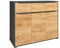 Vicco Kommode Ruben, Anthrazit/Goldkraft Eiche, 120 x 101 cm mit Schubladen