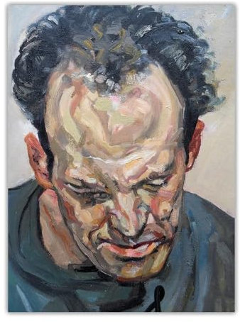 Zchdk Yhdesh Lucian Freud Poster Frank Auerbach Leinwandgemälde Lucian Freud Wandkunst Lucian Freud Drucke für moderne Wohnkultur, Wandbild, 60 x 80 cm, ohne Rahmen