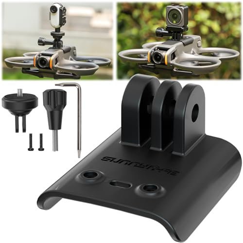 Honbobo Montagehalterung Erweiterte Halterung für DJI Avata 2, Adapter Halterung für GO 3/GO 2/GO/Action 2 Kamera
