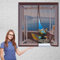 Tenda Zanzariera Magnetica 80 x 80 cm Montaggio Adesivo Anti Zanzare Calamite Tenda Aria Fresca in & Keep Bugs Out per Tutte Le Taglie Finestra O Porte, Marrone