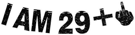 Goldenland 30. Geburtstag Girlande,Happy 30th Birthday Girlande I AM 29+1 Geburtstag Girlande,Deko 30 Geburtstag Schwarz Banner Frauen Männer,Lustig 30 Geburtstag Deko Banner Jubiläum 30 Jahre