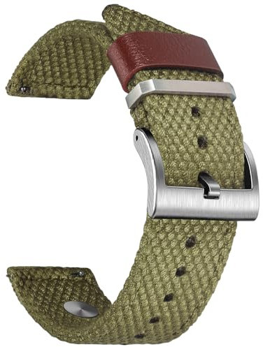 torbollo 20 mm Nylon Schnellverschluss-Armband, Herrenarmbänder für klassische Uhr, Schnellverschluss Stabiles Ersatzarmband für Frauen