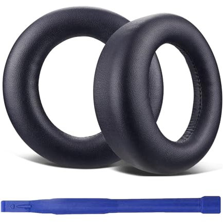 umvowuxa Cuscinetti auricolari di ricambio per PS5, compatibili con cuffie wireless Sony Playstation 5, PS5 Pulse, 3D, in pelle proteica e spugna elastica (blu scuro)