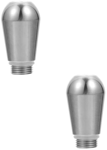 Amosfun 2 Stk Dampfdüse Kaffeemaschinenauslauf Schaumdampfauslauf kaffeevollautomat zubehör Milchschaum Düse kaffeepadmaschine Kaffeeausgießer aus Edelstahl Kaffeemaschine Zubehör Silver
