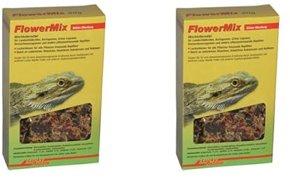 Lucky Reptile Flower Mix 50 g, Blütenmischung für Reptilien und andere Tiere (Packung mit 2)