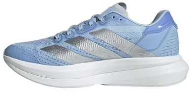adidas Mujer Duramo Speed 2 Running Shoes, Glow Blue/Silver Metallic/Blue Fusion, 41 1/3 EU