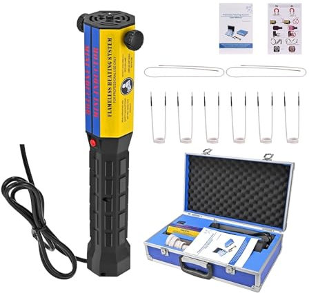 Kit de chauffage par induction magnétique sans flamme 1000W avec 8 bobines de chauffage par induction électromagnétique Roulements à engrenages Équipement de chauffage par induction haute