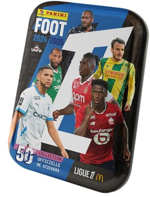 Panini 004842TINSF Foot 2024-2025 Ligue 1 McDonald's Blechdose 12 Taschen