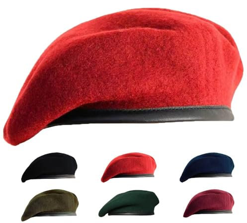Gajaous Commando Barett, Militärmützen Wollmützen Barette für Männer und Frauen, mehrfarbige Armeemützen Baskenmütze