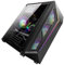 Holibanna Rgb Computer Case with Colorful Lighting Tempered Side Panel Efficient Cooling for Gaming and Desktop Use