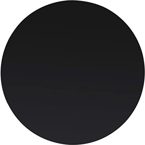 Plateau rond en verre trempé noir de 900 mm – Design simple et moderne pour salle à manger, café, jardin, bar – Surface facile à nettoyer – Meuble élégant pour maison et café