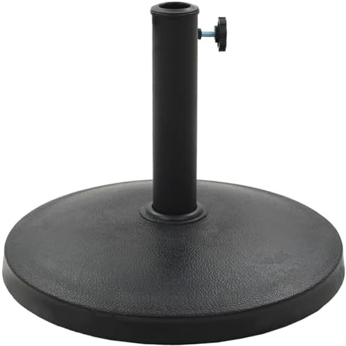 GardenCo 10.5kg Round Parasol Base - Outdoor Parasol Umbrella Stand Weight Base - All Parasols - Black (10.5kg Round)