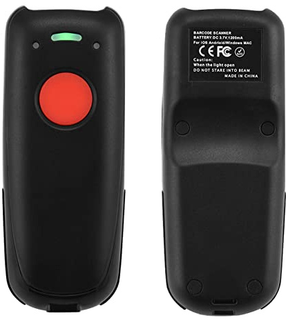 Lazmin112 Wireless Barcode-Scanner, Tragbarer-Handbarcode-Scanner-Leser Für-System
