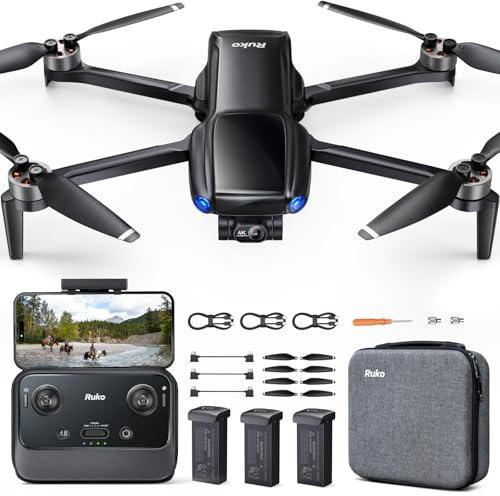 Ruko U11MINI 4K Drohne mit Kamera Professionelle, leicht, 8K-Fotos, Schwarz