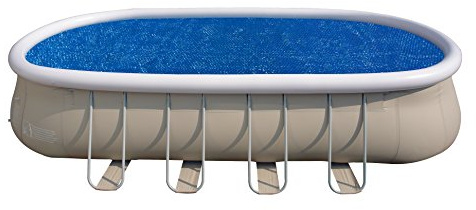 Jilong 17711 Cubierta Solar Flotante para Piscinas ovaladas con Estructura, Azul, 540 x 260 x 0.12 cm