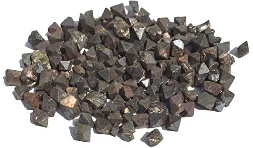 MKÖPKE Magnetit Oktaeder - 100 g Magneteisensteine »Stein der Energie« Lodestone Rohsteine - Eisenerz I 5-10 mm