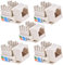 5 x RJ45 Keystone Jack Cat5e Lan Network Cable Connector Punch Down Jack In-Line Ethernet Splitter Coupler Module Adapter For Wall Socket Face Plate Plug 5 Pack
