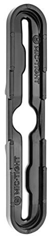 Mic Tight Mikrofon-Clip für Polizeiuniformen oder Taktische Westenträger, Schwarz oder transparent, schwarz