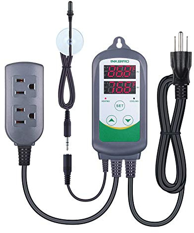 Inkbird ITC-308S Aquarium Heating and Cooling Dual Stage Temperature Controller Freshwater Saltwater Aquarium Tropical Fish Ornamental Shrimp