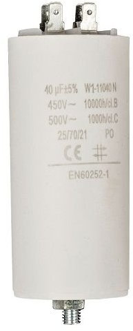 CABLEPELADO Condensador de arranque para motor eléctrico | Condensador Permanente | monofásico | 4 terminales | Apto para bombas, compresores, lavadoras, maquinas de aire | 450 VAC | 40.0 uF