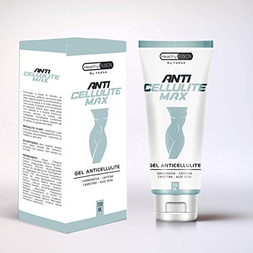 Healthyfusion by Fersa Gel gegen Cellulitis, intensiver Reduktor, entfernt Cellulite und Haut in Orangenhaut, 250 g