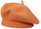 ZLYC Frauen Klassische Der Französische Künstler Baskenmütze Barett (Hell orange),Einheitsgröße