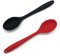 2 PCS Silicone Serving Spoons Set, Heat Resistant Non-Stick Cooking & Baking Spoon (Black Red)