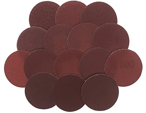 Schleifscheiben 2 Zoll 50mm 60-2000 Körnung Klett Runde Schleifpapierscheiben Für Exzenterschleifer-1200,30 Stk