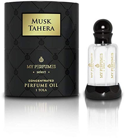MY PERFUMES Moschus Tahara, 12 ml, 100 % alkoholfreies Öl, Moschus Halal für Damen, zur Reinigung, Hinweise: Moschus, Rose, Vanille, weißer Moschus