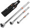 3Pcs Breaker Bar Set, 1/2&3/8&1/4 Sq Drive Breaker Bar, Flexible Knuckle Socket Wrench, Wheel Nut Spanner, Chrome Vanadium Steel