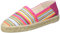 Geox Femme D LAMPEDUSA Sandale compensée Espadrille, Multicolor/Cyclamen, 36 EU