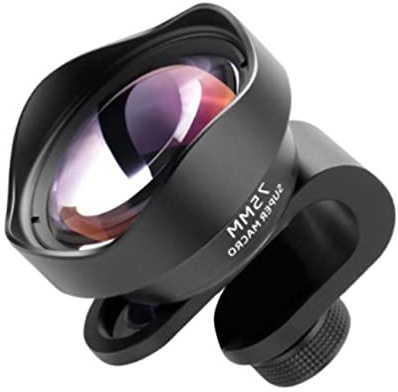 Super Makro Handy Externe Linse 75 mm Teleobjektiv Makro Objektiv 10X Maginierung für Insekten Blumen Schmuck Schießen