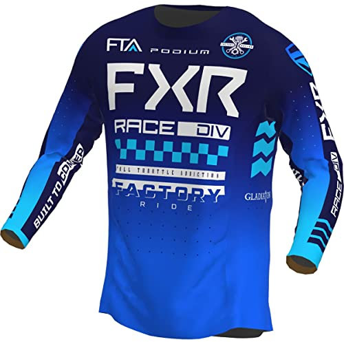 FXR MX Jersey Podium Gladiator Blau Gr. XL